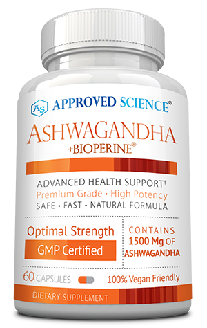 Approved Science Ashwagandha ingredients bottle